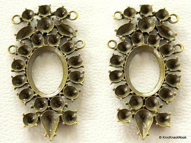 1 x Antique Bronze Tone Earring / Pendant Findings